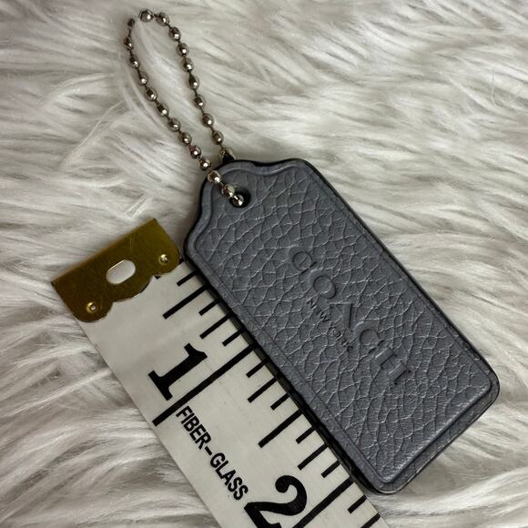 COACH Light Blue Fob Bag Charm Hang tag Hangtag - Picture 3 of 3